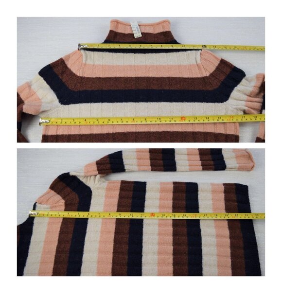 MADEWELL Women's Evercrest Sweater Stripe Mock Neck Pullover Colorful  XS - Picture 11 of 11